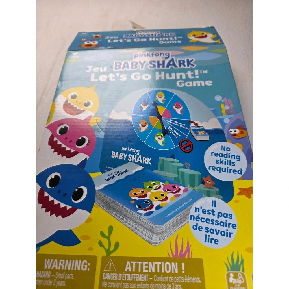 2 Pinkfong Baby Shark Lets Go Hunt Fishing Game Musical Motorized Toy Kids Game